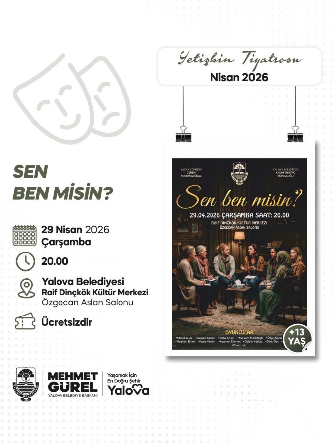 “SEN BEN MİSİN?” OYUNU TİYATROSEVERLERLE BULUŞMAYA HAZIR