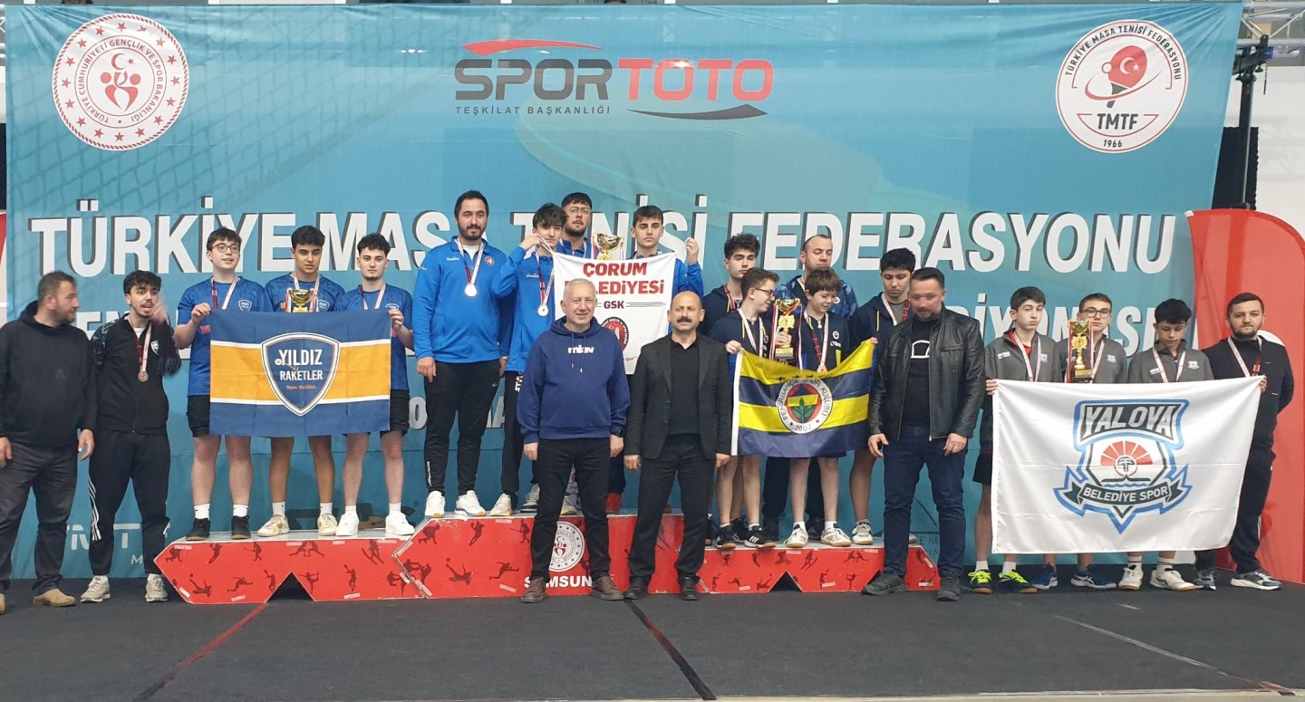 YALOVA BELEDİYESPOR MASA TENİSİ TAKIMI TÜRKİYE 4.’SÜ OLDU