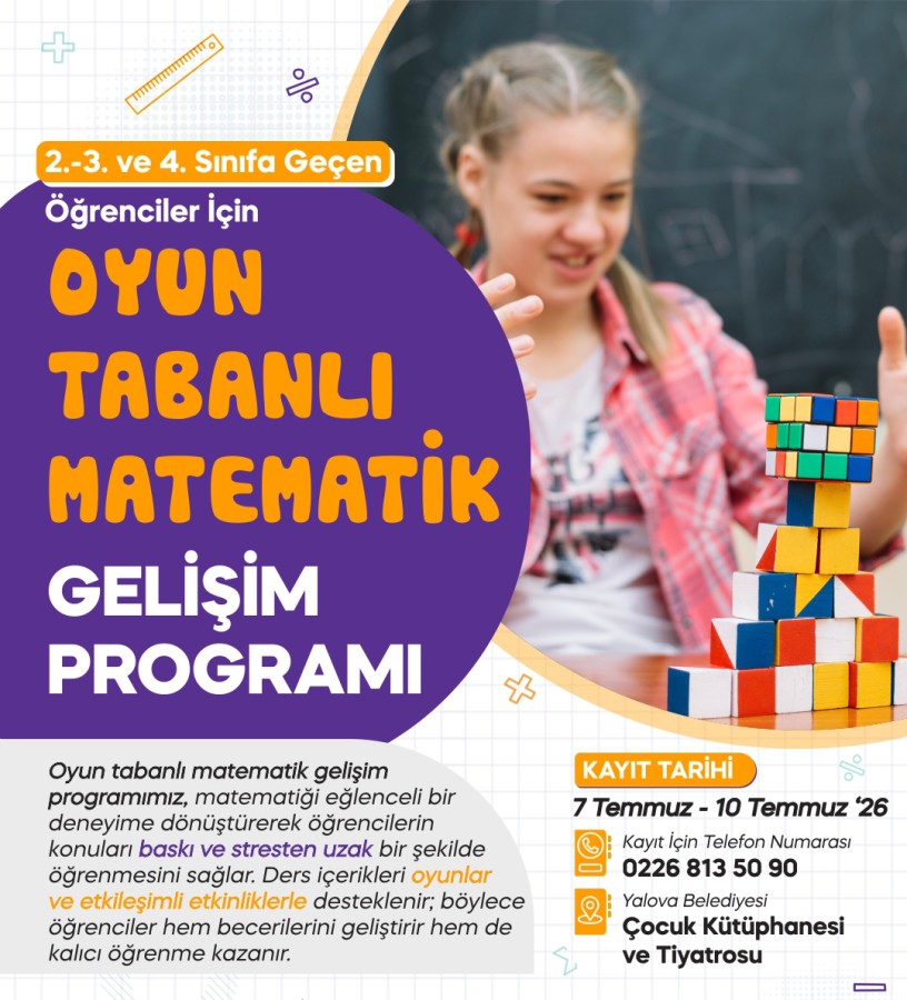 ÇOCUKLARIMIZA OYUN TABANLI MATEMATİK GELİŞİM PROGRAMI